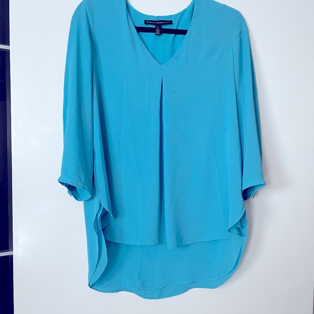 White House black market, medium, blue, blouse